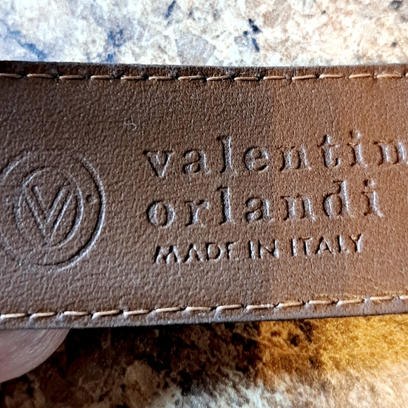 Gorgeous Valetino Orlandi Soft Leather Belt Made In Italy Smooth Size 40 - Picture 4 of 8